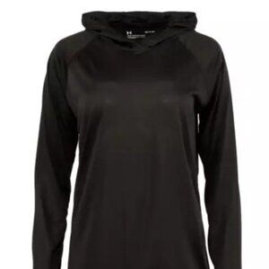 Under Armour Heatgear Velocity Twist Hoodie 1298715 Black Women's Size S